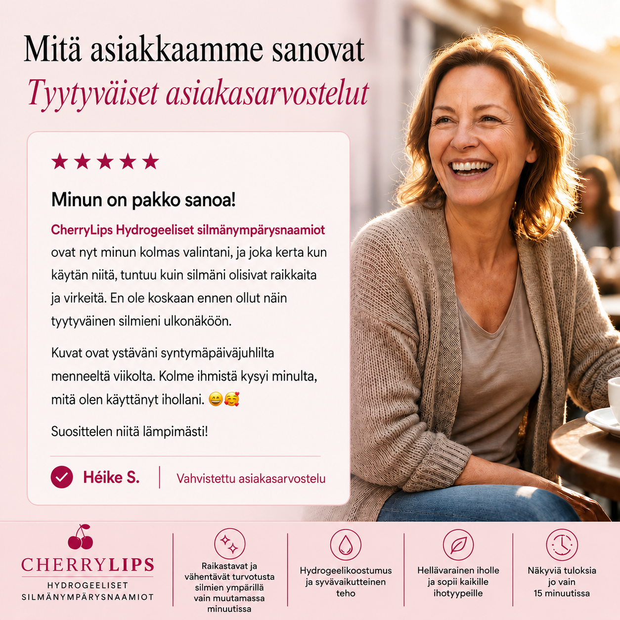 Peptidi-Kollageeni Silmälaput (60 kpl)