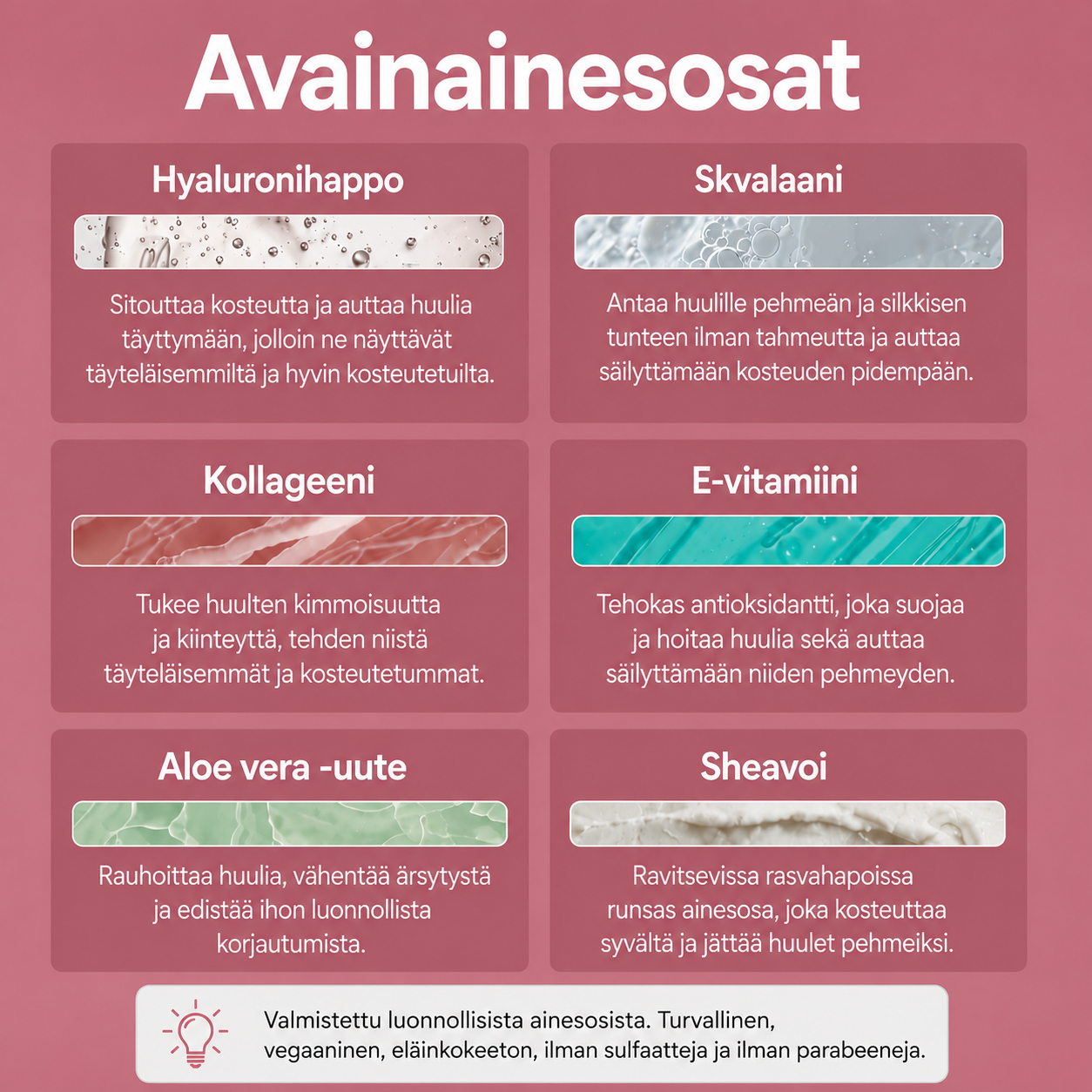 Väriä vaihtava huulipuna